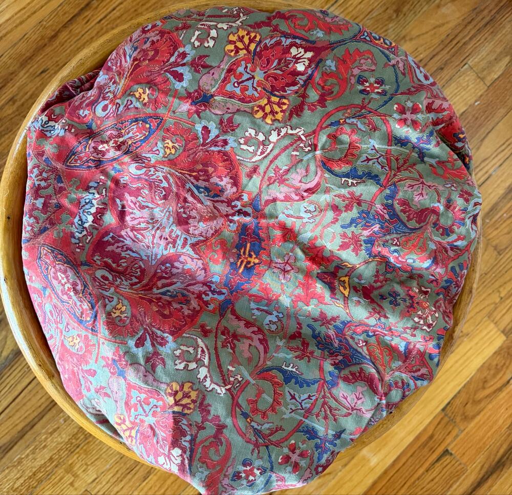 Rare Ralph Lauren GALAHAD Red Floral Paisley Queen Fitted Sheet
